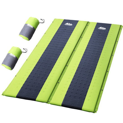 Self Inflating Mattress Camping Sleeping Mat Air Bed Pad Double Green - TrailFresh.com.au