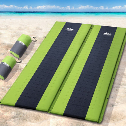 Self Inflating Mattress Camping Sleeping Mat Air Bed Pad Double Green - TrailFresh.com.au