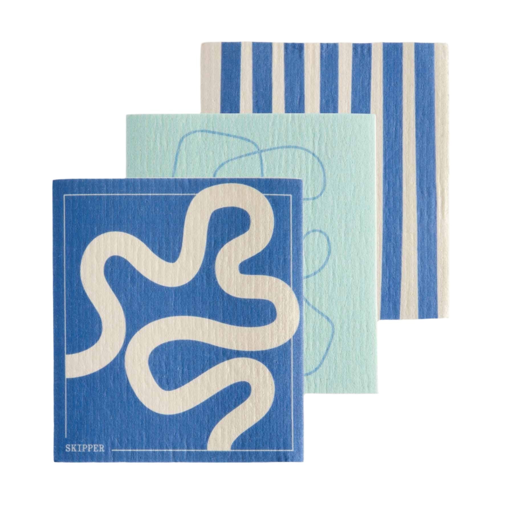 Skipper 3 Pack Swedish Dish Cloths - TrailFresh.com.au